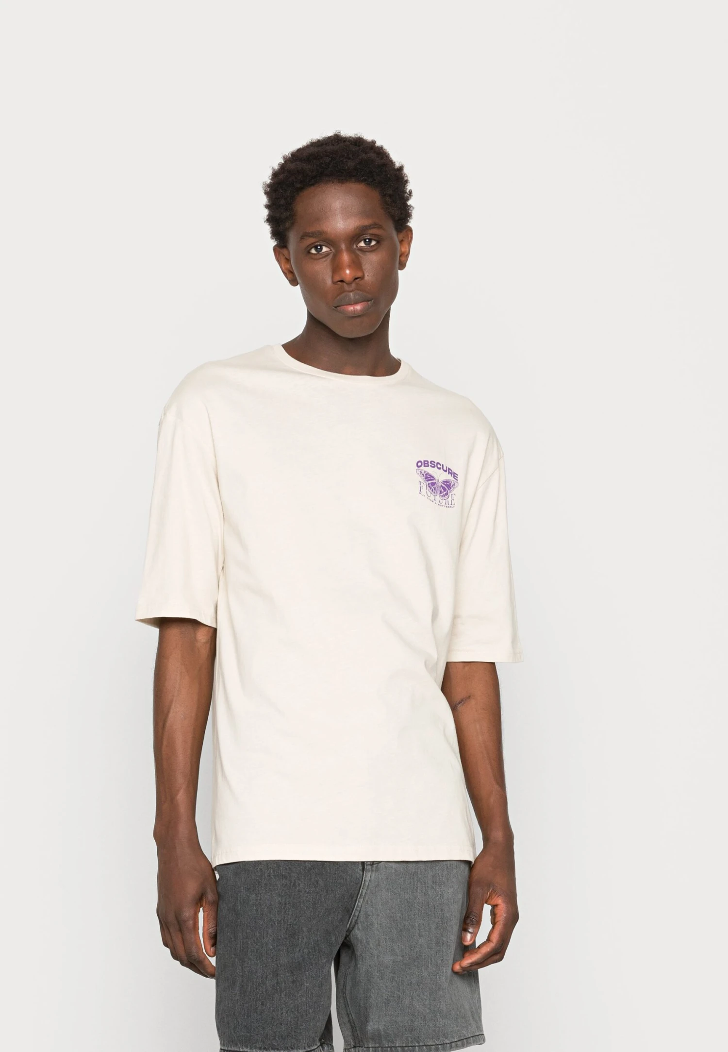 YOURTURN Nostalgia Future Tee Unisex - T-Shirt Print - Grey 1 YOURTURN Nostalgia Future Tee Unisex - T-Shirt Print - Grey