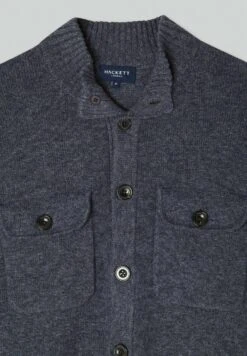 Hackett London Chest Pocket Fb - Vest - Charcoal Grey -Modieuze Mannen 150f6188f95c4b01a579d808824dbd80