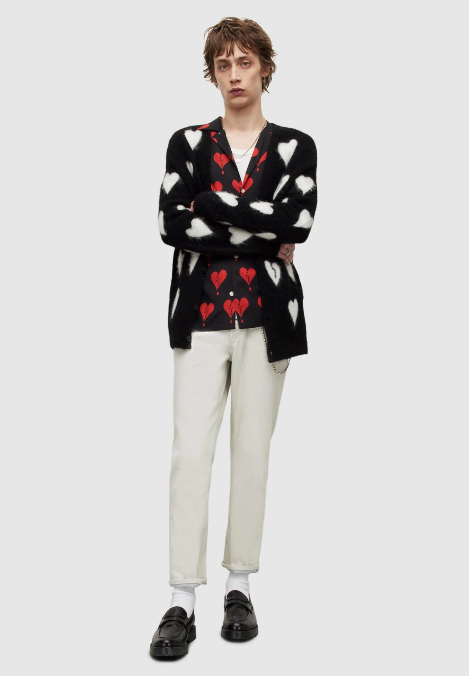 AllSaints Amore - Vest - Black/White 2 AllSaints Amore - Vest - Black/White - Afbeelding 2