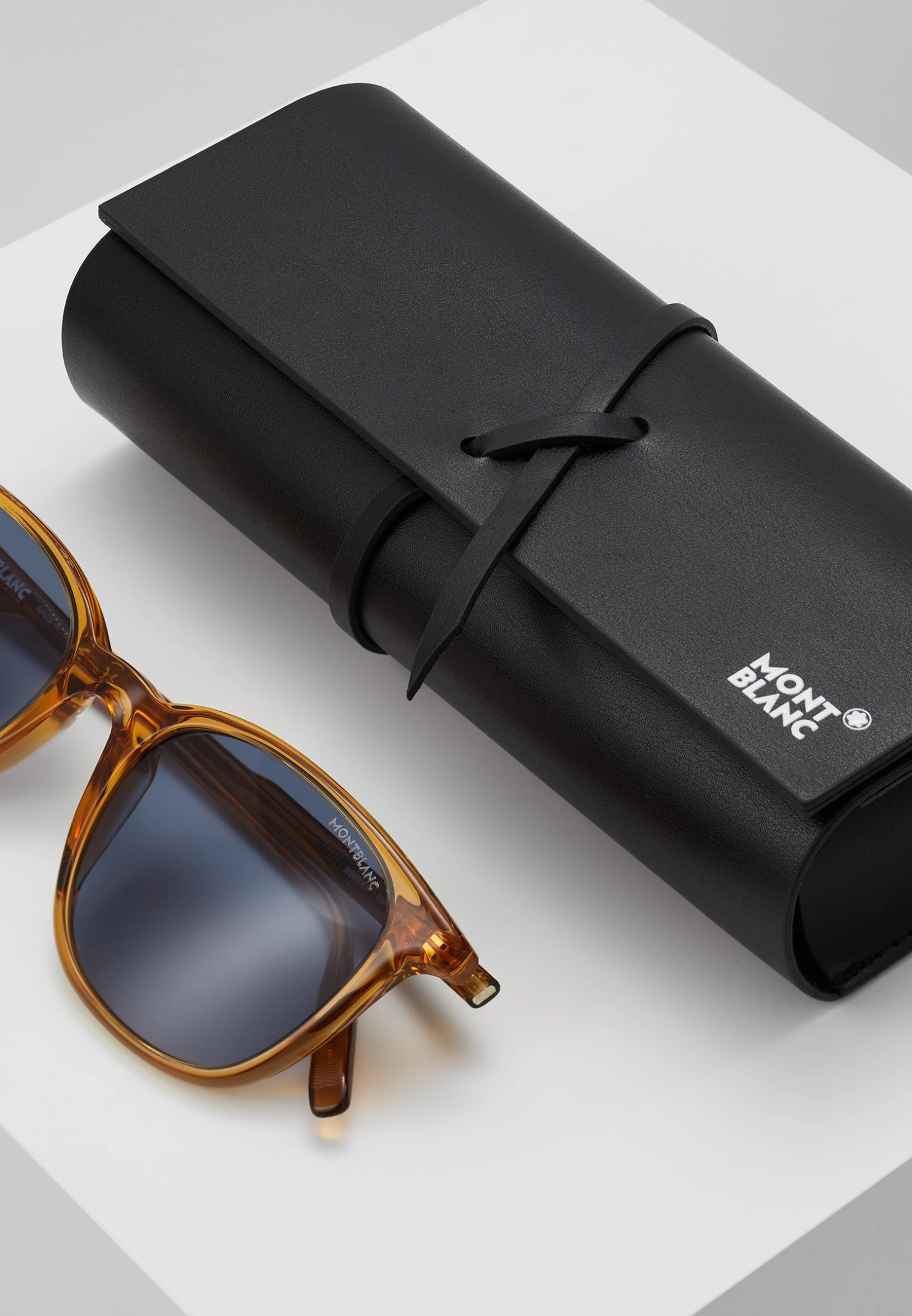 Mont Blanc Snowcap Round Acetate Sunglasses - Zonnebril - Yellow/Blue 3 Mont Blanc Snowcap Round Acetate Sunglasses - Zonnebril - Yellow/Blue - Afbeelding 3