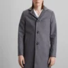 J.Lindeberg Holger Melton Coat - Mantel - Mid Grey Melange