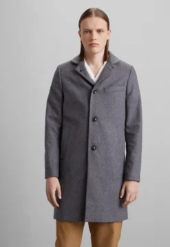 J.Lindeberg Holger Melton Coat - Mantel - Mid Grey Melange