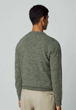 Hackett London Lw Mouline Crew - Trui - Green Taupe -Modieuze Mannen 5d8c3f00f47c4525bb0445b76922e32d