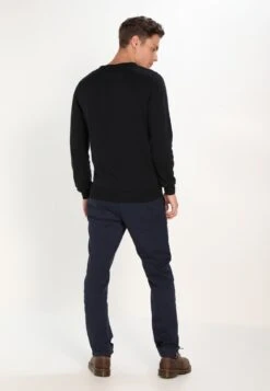 Pier One Basic Crewneck - Trui - Black -Modieuze Mannen 67feb9b1cee14abc863487c2b05bb82a