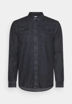 Pier One Denim - Overhemd - Black