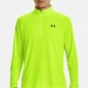Under Armour Tech 1/2 Zip - Longsleeve - Lime Surge