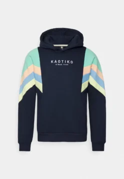 Kaotiko Sud Cap Ewan - Hoodie - Navy/Green/Coral