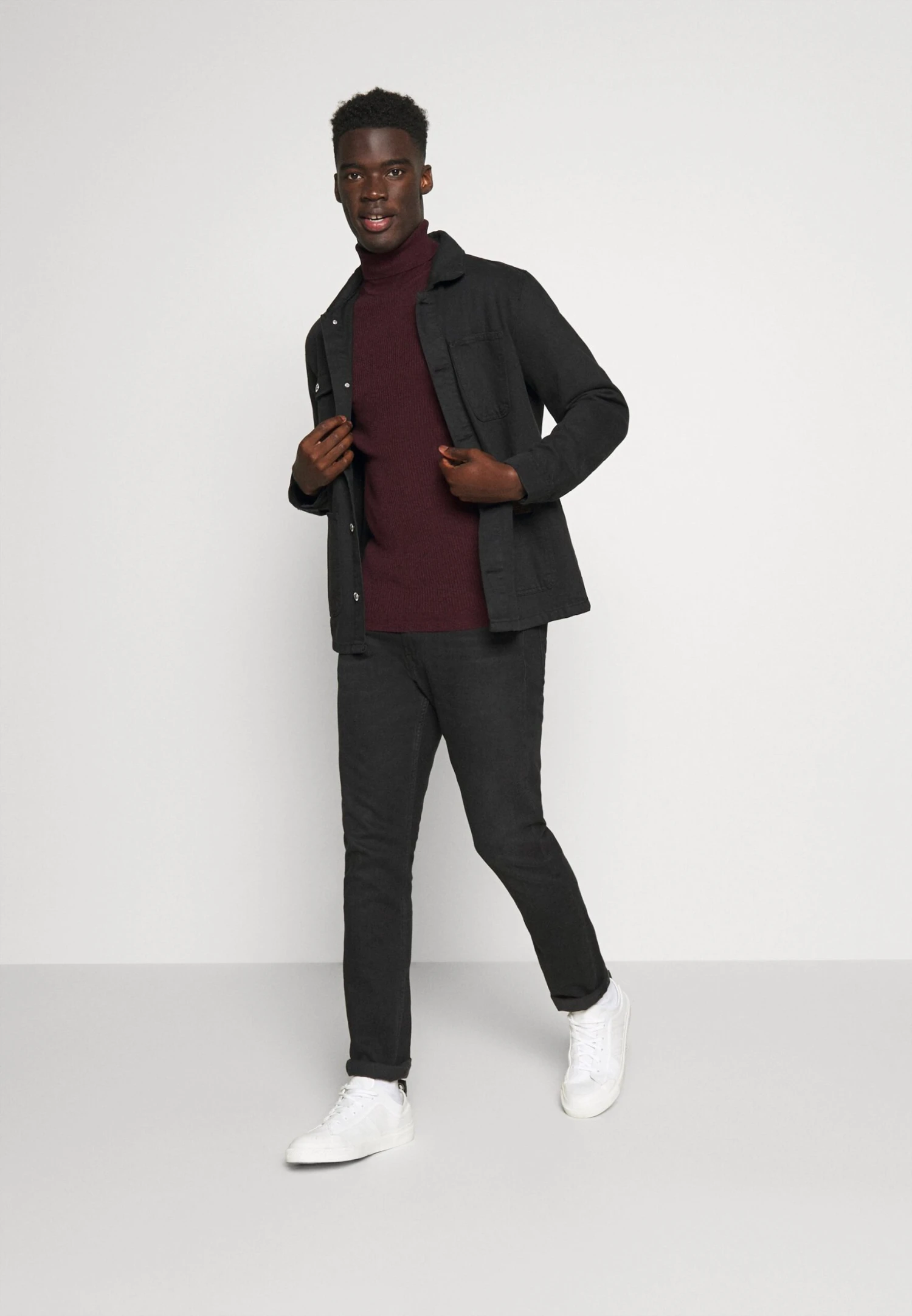 Pier One Muscle Fit Turtle - Trui - Mottled Bordeaux 2 Pier One Muscle Fit Turtle - Trui - Mottled Bordeaux - Afbeelding 2