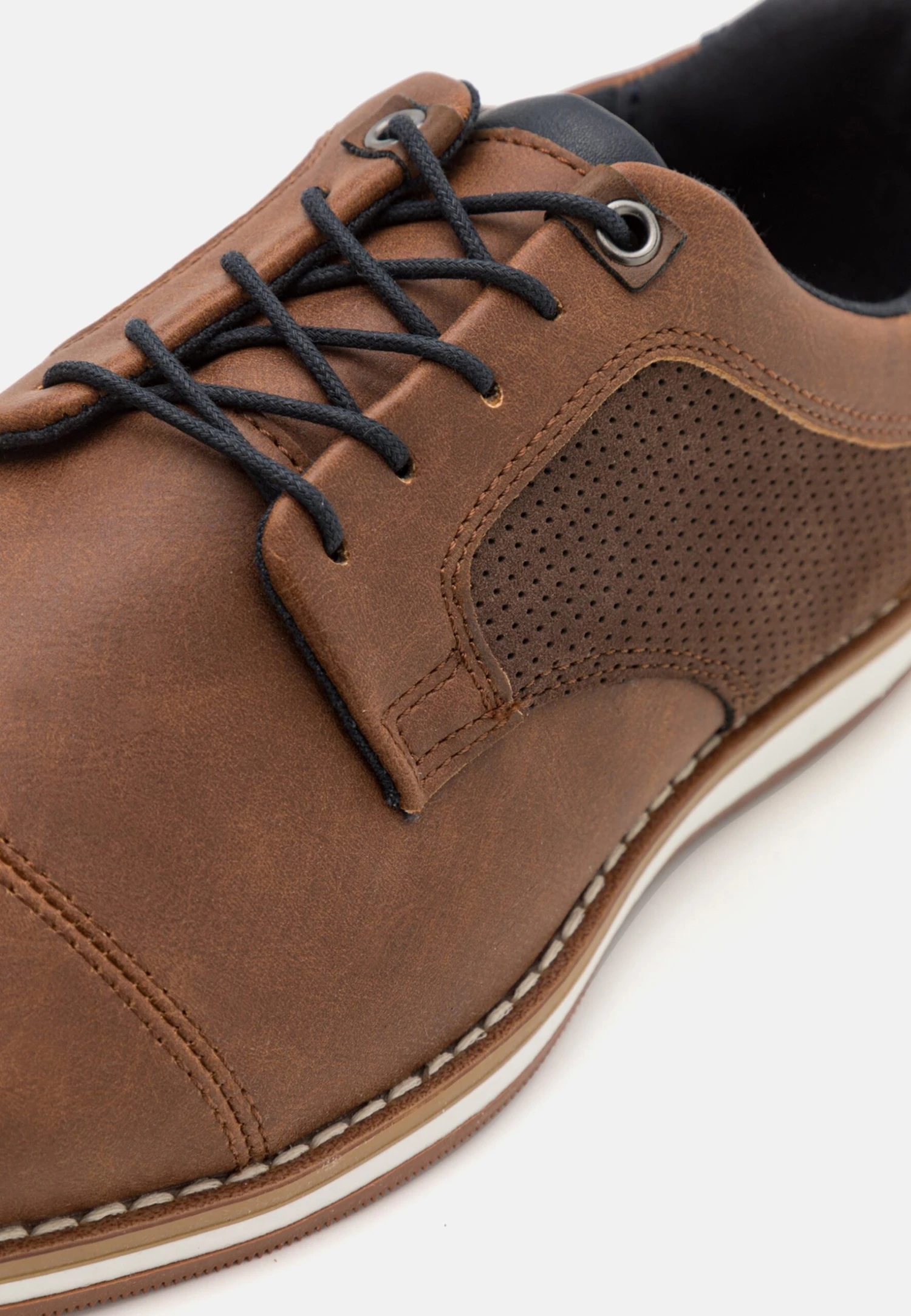 Pier One Sportieve Veterschoenen - Cognac 6 Pier One Sportieve Veterschoenen - Cognac - Afbeelding 6