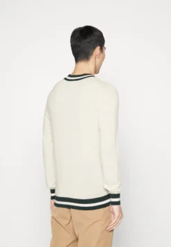 Hackett London Contrast Trim V Neck - Vest - Ecru/Green -Modieuze Mannen b34077b6bb7e4dc3a98b9e441be1aa8a scaled