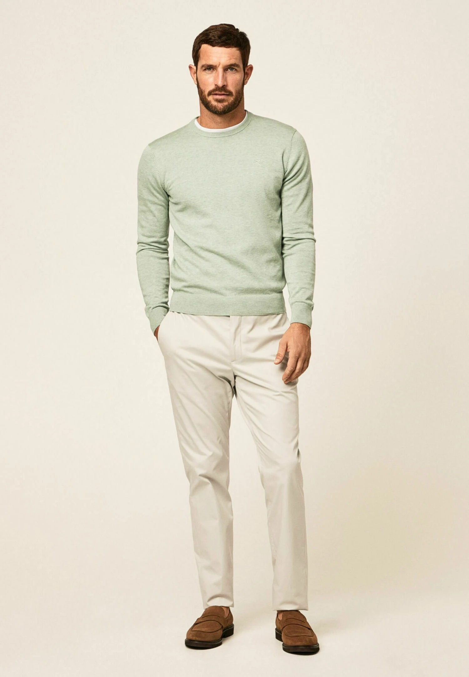 Hackett London Crew - Trui - Dusty Green 2 Hackett London Crew - Trui - Dusty Green - Afbeelding 2