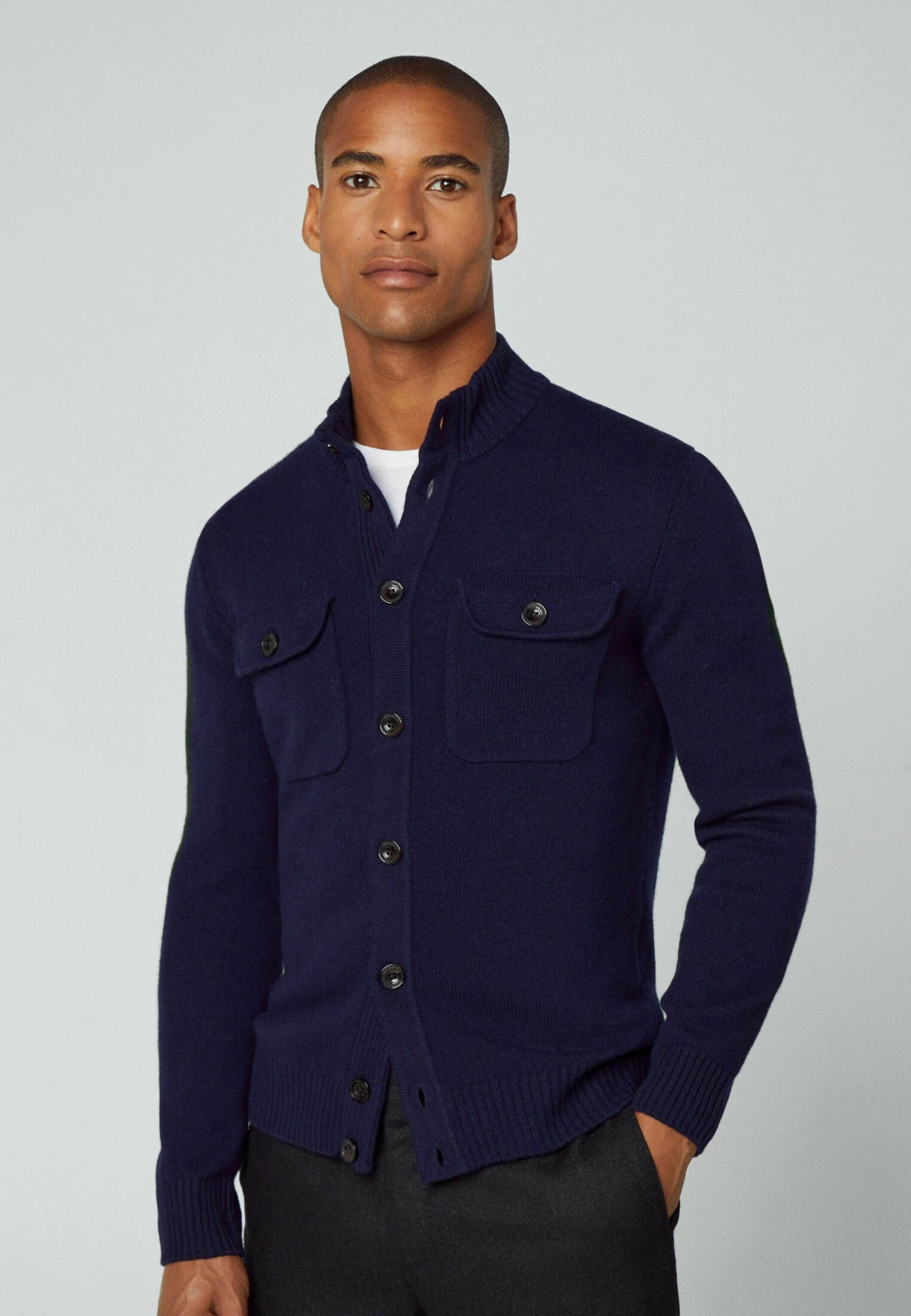 Hackett London Chest Pocket Fb - Vest - Navy 1 Hackett London Chest Pocket Fb - Vest - Navy