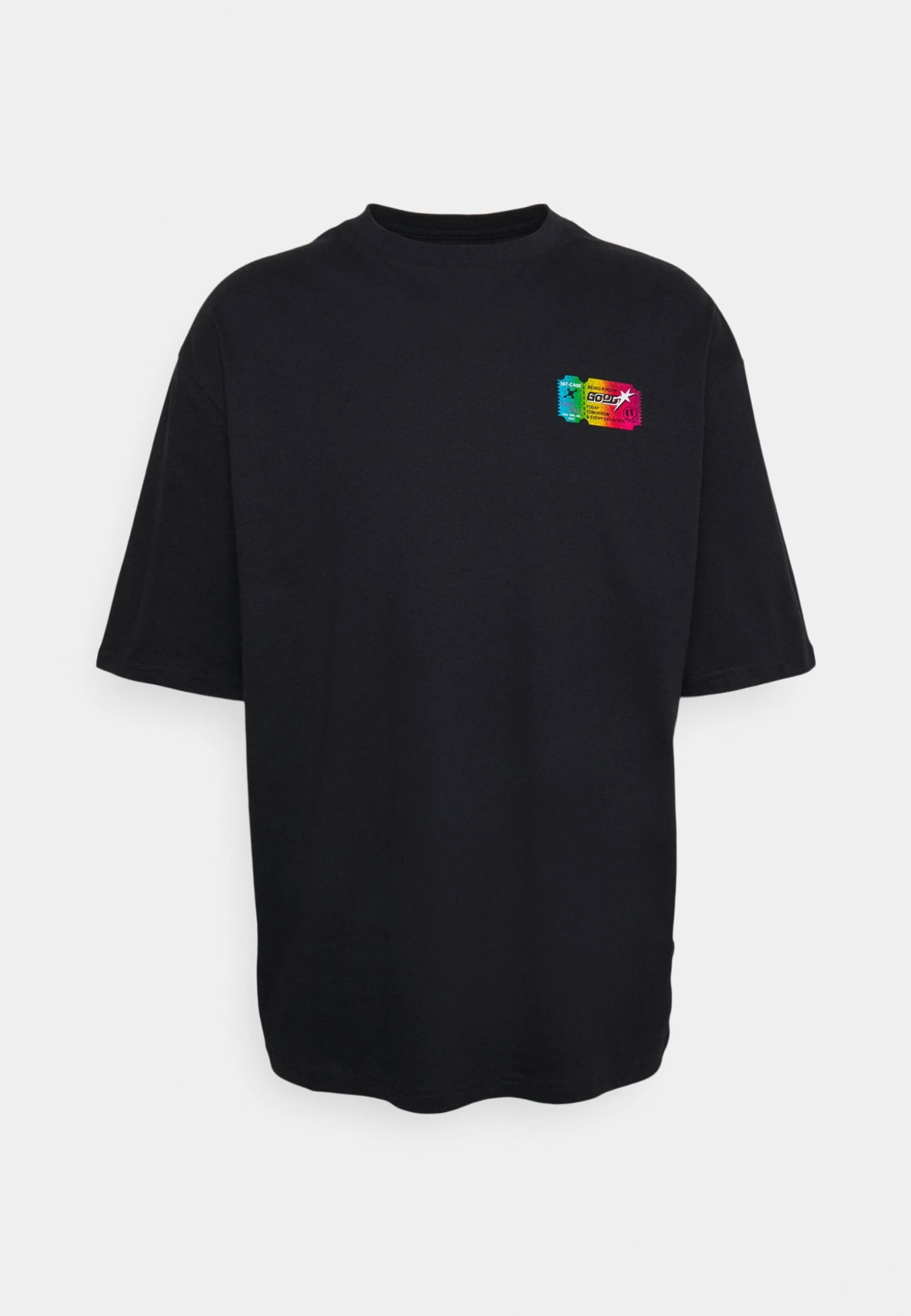 YOURTURN Graphic Tee With Foil Ticket Unisex - T-Shirt Print - Black 1 YOURTURN Graphic Tee With Foil Ticket Unisex - T-Shirt Print - Black