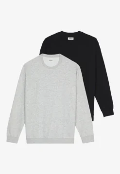 YOURTURN Unisex 2 Pack - Sweater - Black/Mottled Light Grey -Modieuze Mannen ca48994b3c274aa685423dccdbfee630 scaled