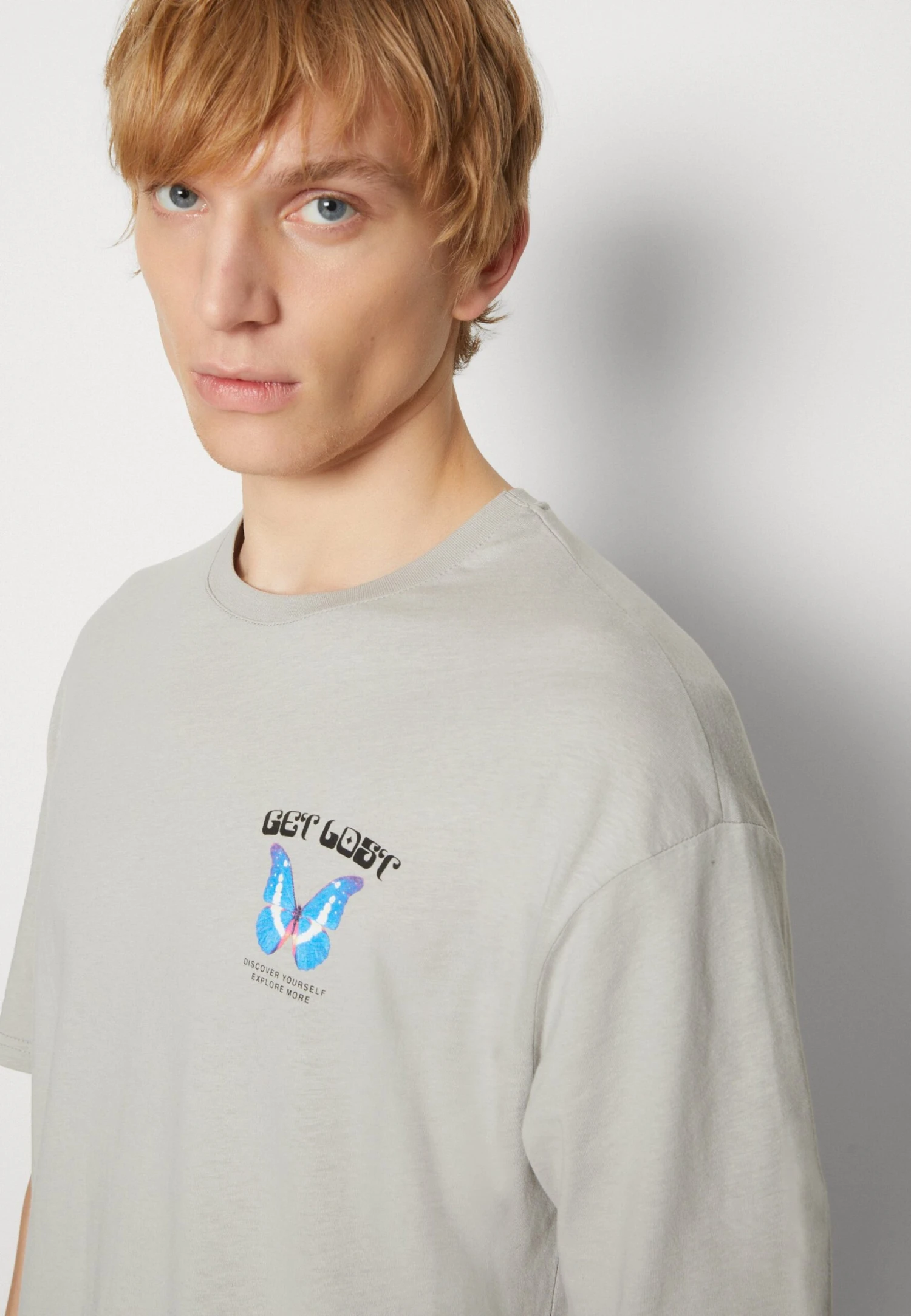 YOURTURN Get Lost Tee Unisex - T-Shirt Print - Grey 6 YOURTURN Get Lost Tee Unisex - T-Shirt Print - Grey - Afbeelding 6