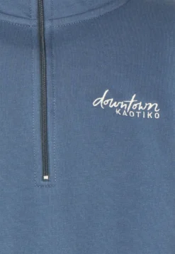 Kaotiko Crew Jean Bahamas - Sweater Met Rits - Prusia/Grey/Beige -Modieuze Mannen cca33423d6b442898bfe7f2565a6d8b3 scaled