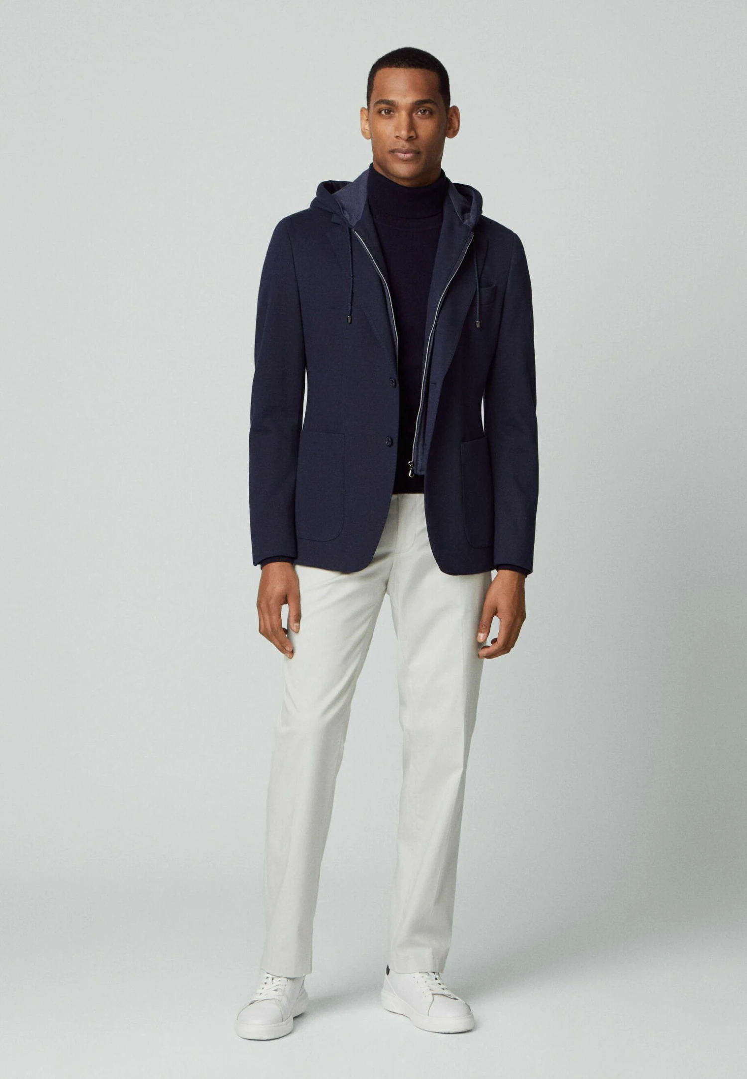 Hackett London Sports W Hooded Bib - Blazer - Navy Blue 2 Hackett London Sports W Hooded Bib - Blazer - Navy Blue - Afbeelding 2
