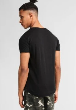 Pier One Garment Tee - T-Shirt Basic - Black -Modieuze Mannen d6602250572043e18ca408482080235f
