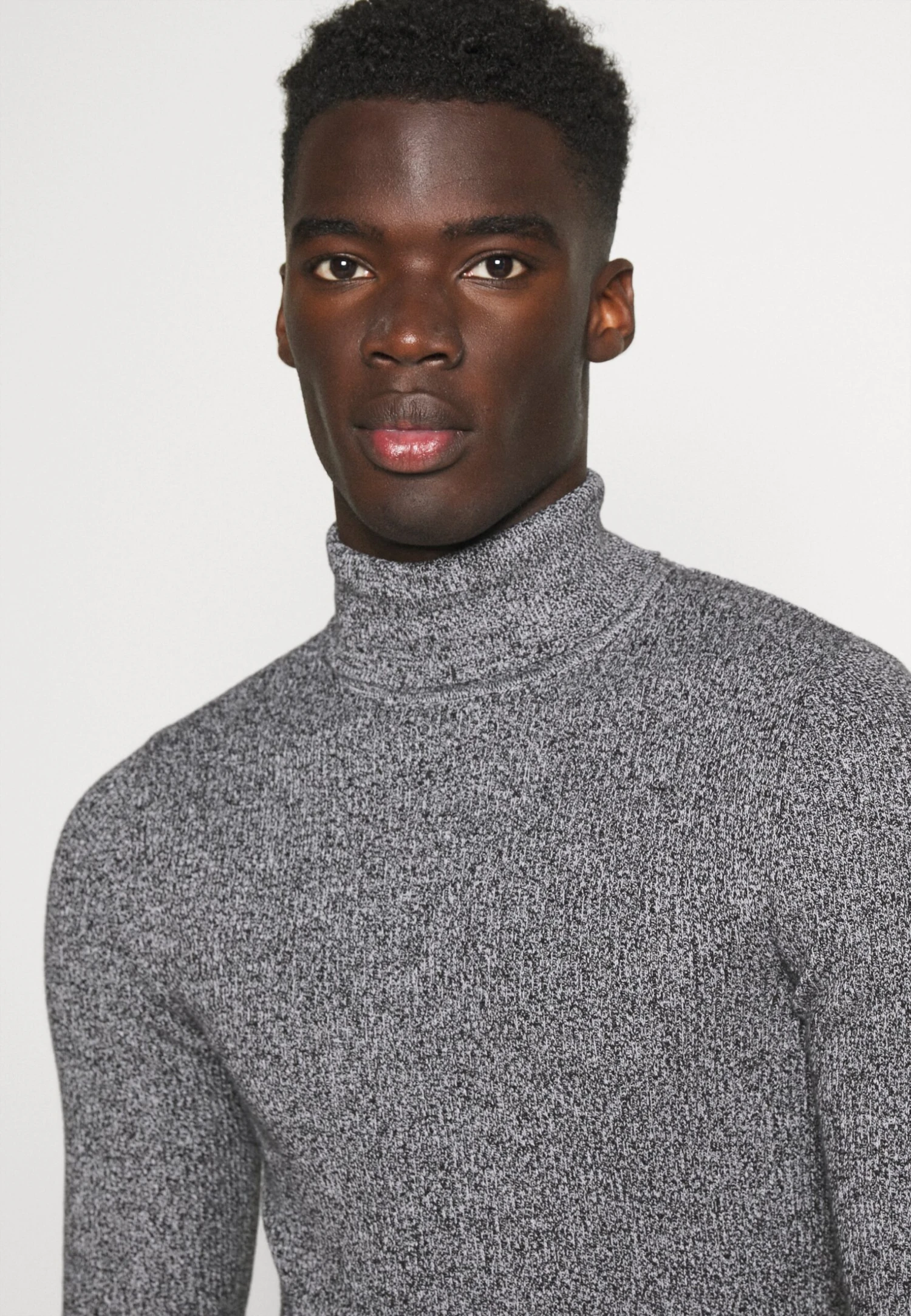 Pier One Muscle Fit Turtle - Trui - Mottled Grey 4 Pier One Muscle Fit Turtle - Trui - Mottled Grey - Afbeelding 4