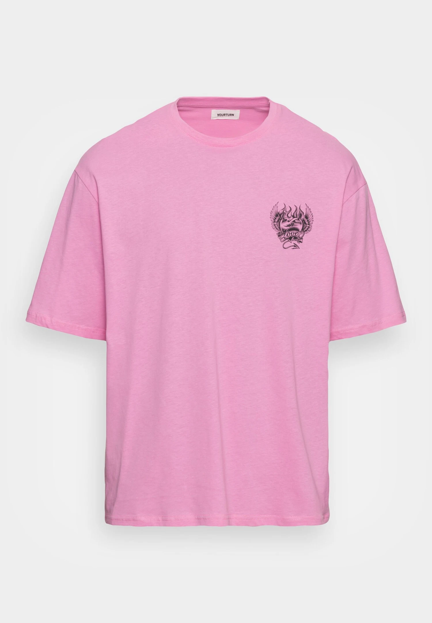 YOURTURN Unisex - T-Shirt Print - Pink 1 YOURTURN Unisex - T-Shirt Print - Pink