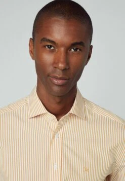 Hackett London Essential Bengal Stripe - Overhemd - White Yelow -Modieuze Mannen ed14b279dd1a4297998e02372b2e4135