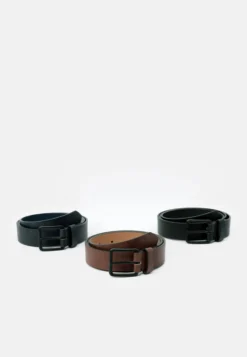 Pier One 3 Pack - Riem - Black - 802_Brown - 702_Dark Blue - 503