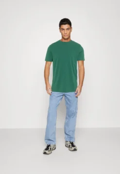 Pier One 7 Pack - T-Shirt Basic - Blue/Mottled Bordeaux/White