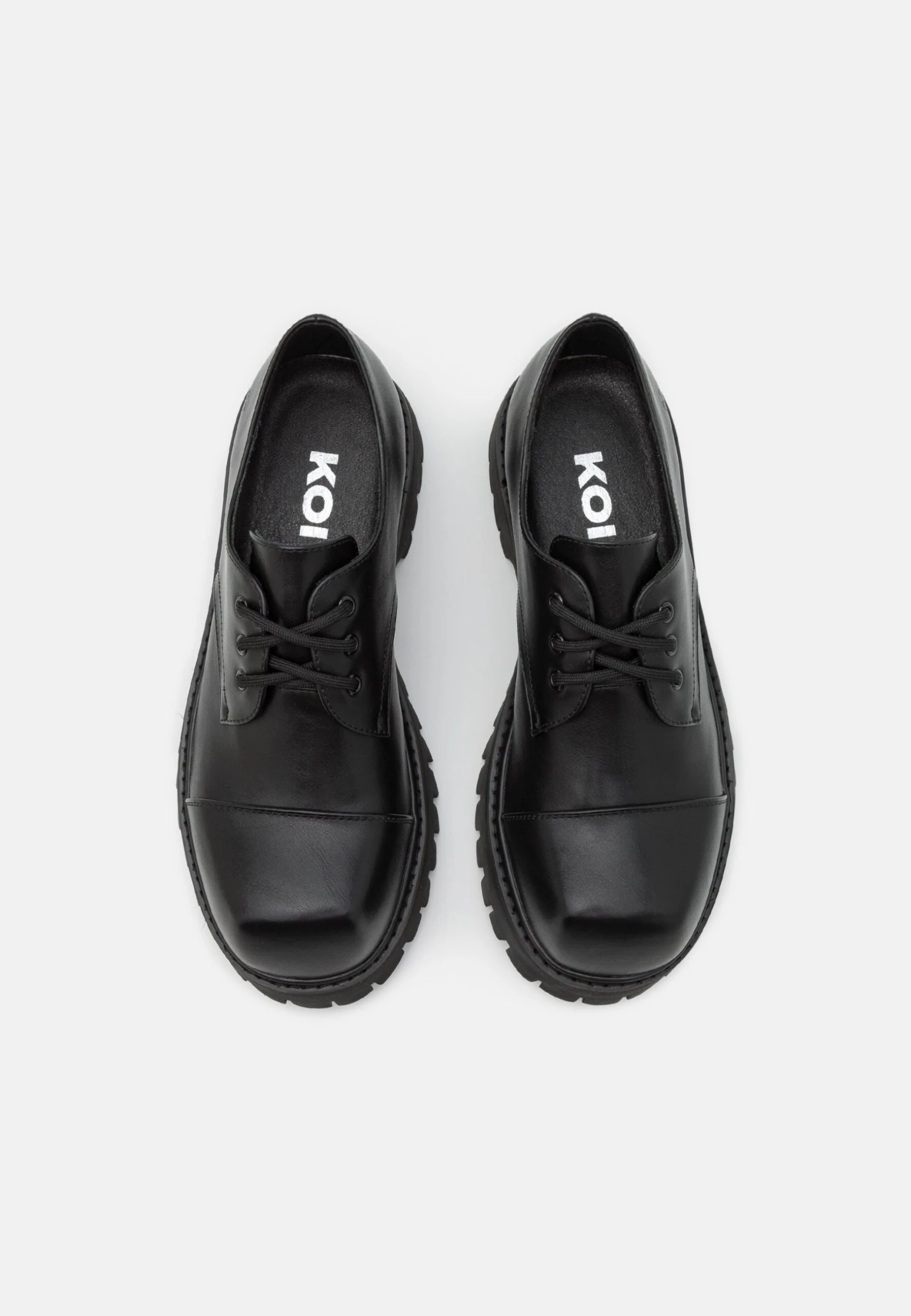 KOI FOOTWEAR The Corrupter Mens Square Toe Shoes - Veterschoenen - Black 4 KOI FOOTWEAR The Corrupter Mens Square Toe Shoes - Veterschoenen - Black - Afbeelding 4