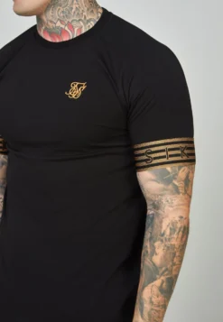 SikSilk Elastic Cuffed- T-Shirt Print - Black -Modieuze Mannen fc6ae5e555494009ac79de7e45830b09 scaled